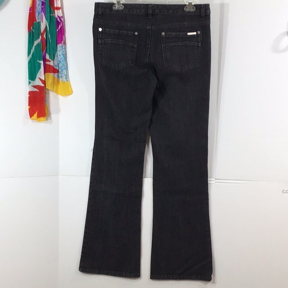 Michael Kors black bootcut jeans + MMK top - Picture 8 of 8